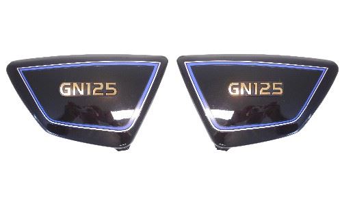 Black Side Panels Fit Suzuki GN 125 1994-2001