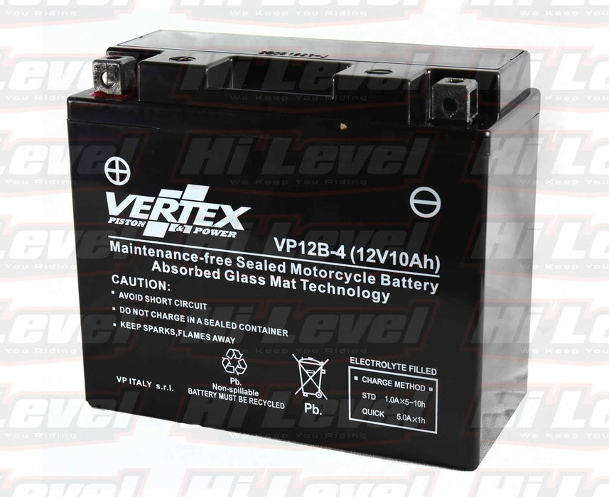 Vertex Motorcycle Battery Fits Yamaha XJ6-SA DiVersion CT12B-4 2011-2012