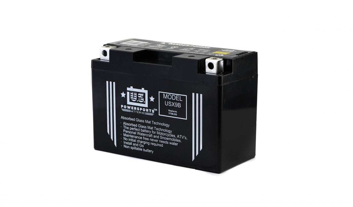 US Powersports Sealed Battery USX9B 12v 8AH CCA:130A L:151mm H:105mm W:69mm CT9B-4,CT9B-BS