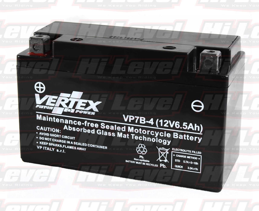 Vertex Battery Fits Suzuki DR-Z 400 EY Trail Model K/Start CT7B-4  2000