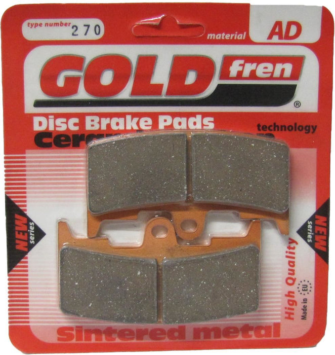 Front Right Goldfren Brake Pad Fits Buell XB12 STT Lightning 2008