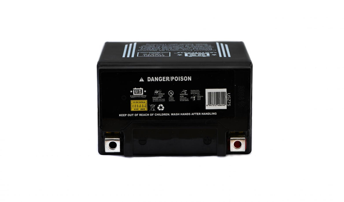 US Powersports Battery USZ7S 12v 4AH CCA:95A L:113mm H:105mm W:70mm CTZ7S,CTZ6S