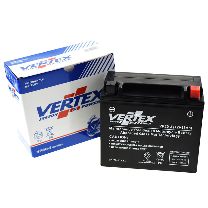 Vertex Motorcycle Battery Fits H/Davidson FLSTSCI 1584 Softail CTX20L-BS 2007