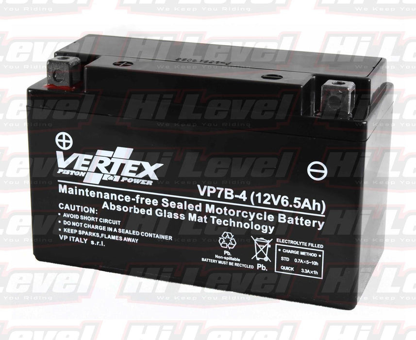 Vertex Battery Fits Suzuki DR-Z 400 SM Supermoto E/Start CT7B-4  2005