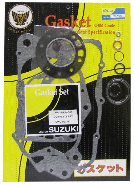Full Gasket Set Fits Suzuki RM125H,J 1987-1988