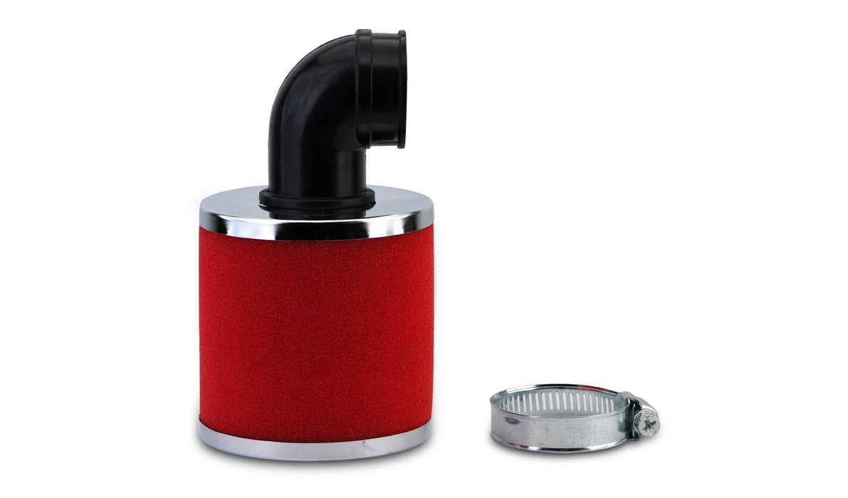 Athena Motorcycle Power Air Filter Foam 35mm 90' Bend Red – motorcycle part available from UK stock