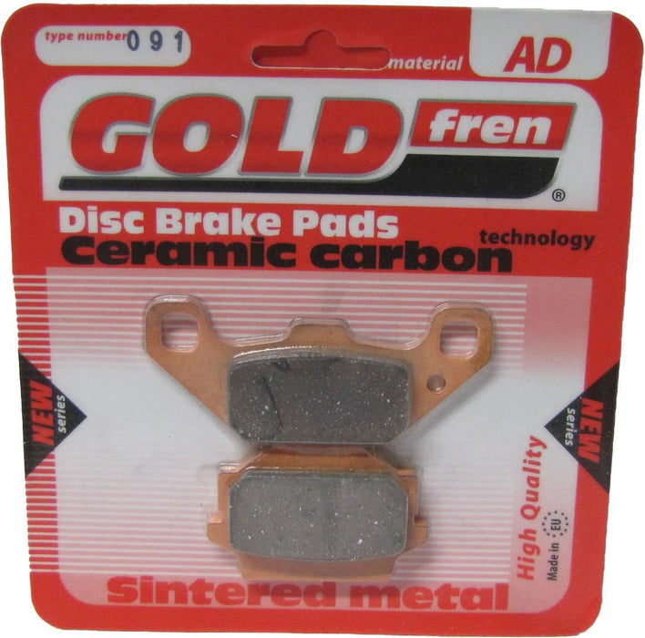 Front Left Goldfren Brake Pad Fits Kawasaki KSF 250 A5 1991