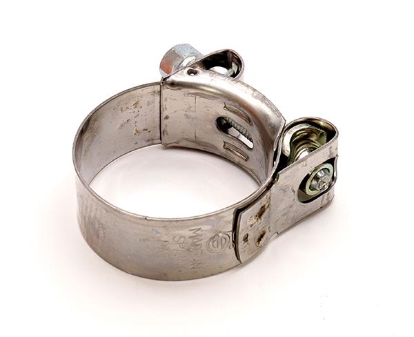 Mikalor 10X Exhaust Clamps 40-43mm Stainless Steel With Zinc Bolt – motorcycle part available from UK stock