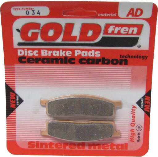 Front Right Goldfren Brake Pad Fits Yamaha YZ 85 LWD 2014