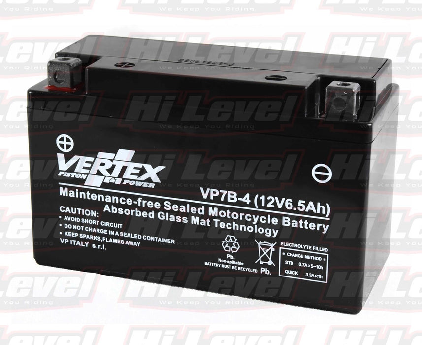 Vertex Motorcycle Battery Fits Yamaha YFZ 450 T Quad 5TG9/5TGD CT7B-4 2005