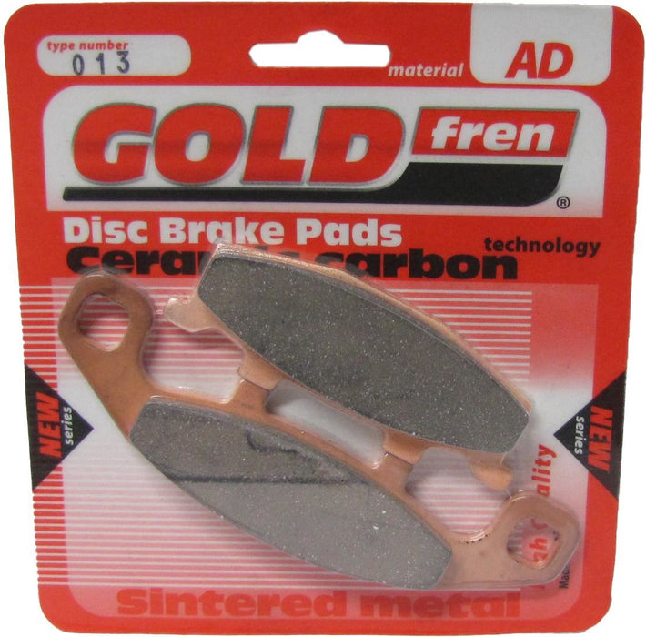 Rear Right Goldfren Brake Pad Fits Kawasaki ZZR 600 ZX600D1 1990