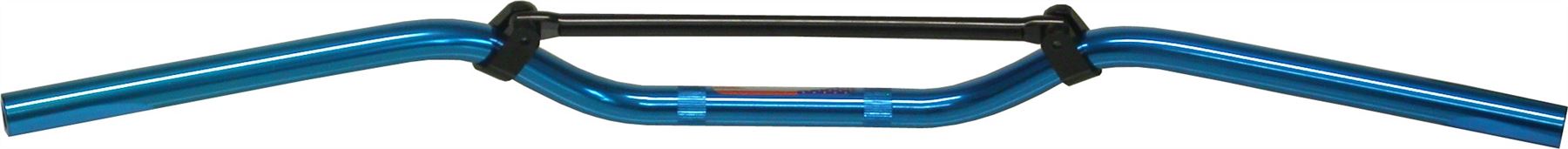 Motorcycle Handlebar 7/8" Aluminium Blue 2.50" Rise with brace