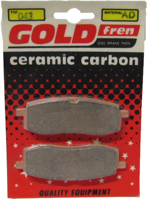 Front Right Goldfren Brake Pad Fits Yamaha YZ 490 T 2HJ 2T 1987