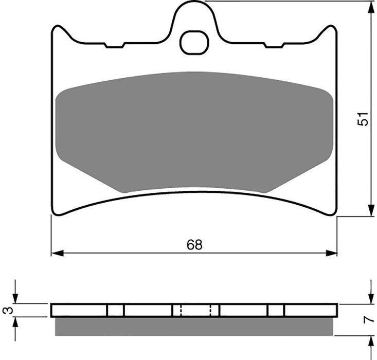 Rear Right Goldfren Brake Pad Fits KTM 250 MX 1987