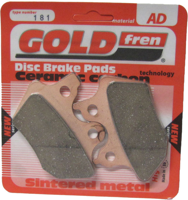 Rear Right Goldfren Brake Pad Fits Honda GL 1800 AA Gold Wing ABS 2010