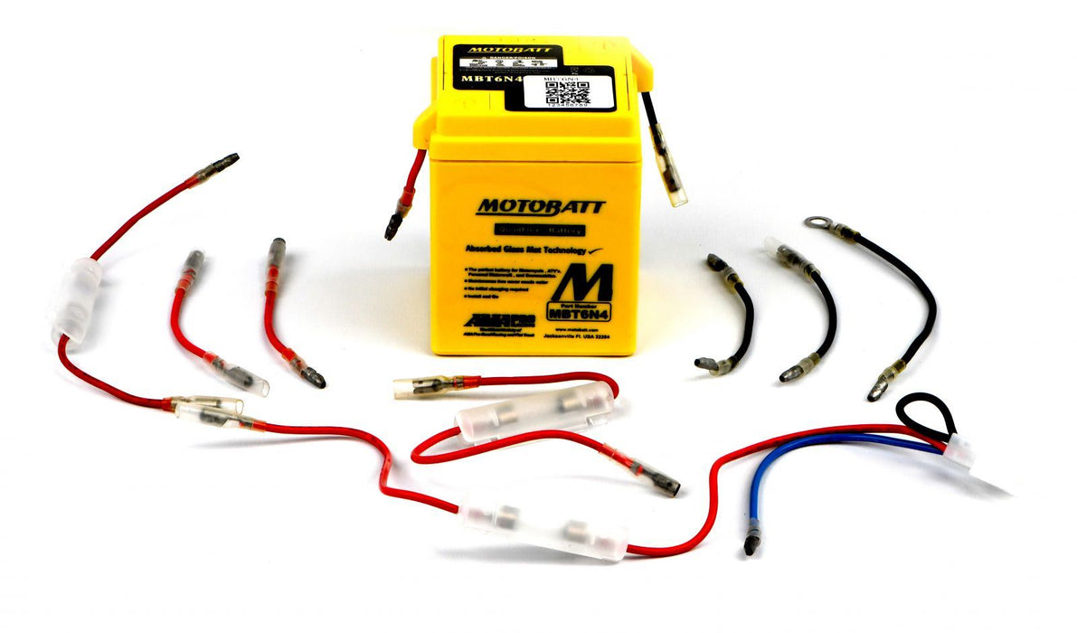 Motobatt Sealed Battery Fits Yamaha RS 125 DX Disc 2A0 MBT6N4 1977-1981