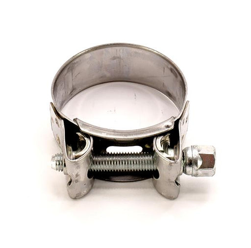 Mikalor 10X Exhaust Clamps 43-47mm Stainless Steel With Zinc Bolt – motorcycle part available from UK stock