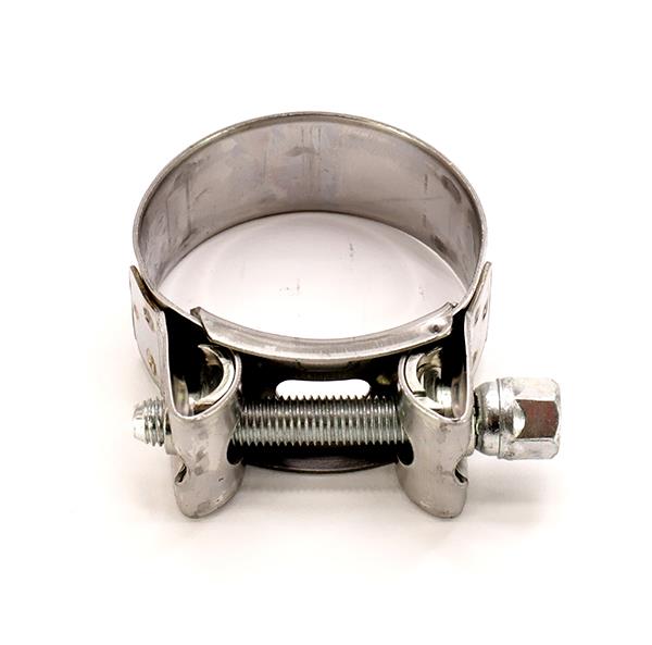 Mikalor 10X Exhaust Clamps 43-47mm Stainless Steel With Zinc Bolt – motorcycle part available from UK stock