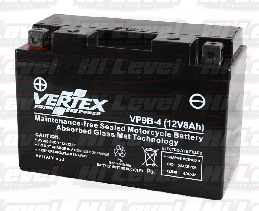 Vertex Motorcycle Battery Fits Yamaha XT 660 X Supermoto 10S9 CT9B-4 2011