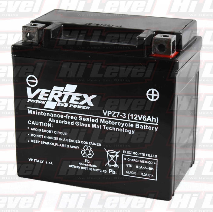 Vertex Motorcycle Battery Fits Honda CRF 230 L9 CTZ-7S 2009