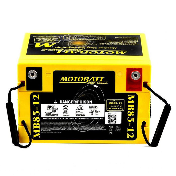 Motobatt Deep Cycle Battery MB90-12 L:260mm x H:210mm x W:170mm (BCI Group 24)