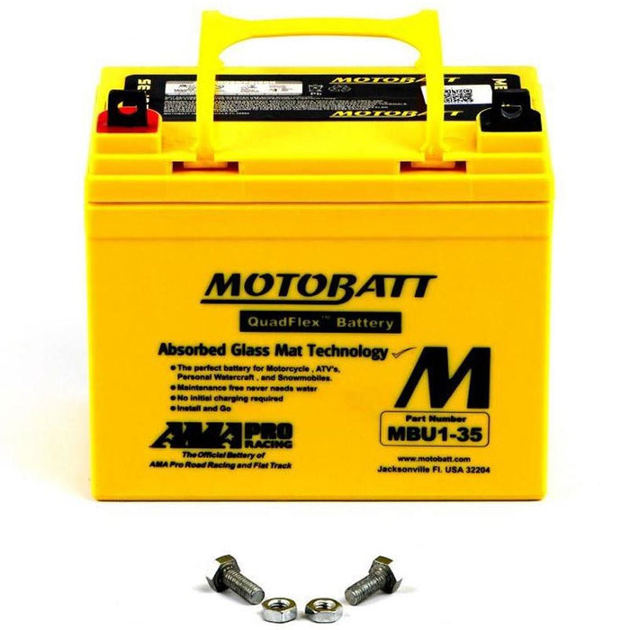 Motobatt Battery MBU1-35 12v 35AH CCA:420A U1-7, U1-9, U1-32 L:195mm x H:180mm x W:130mm