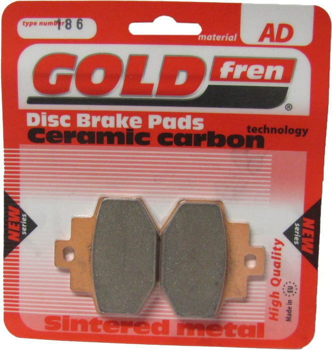 Rear Right Goldfren Brake Pad Fits Vespa GT 125 L 'Granturismo' 2003-2006