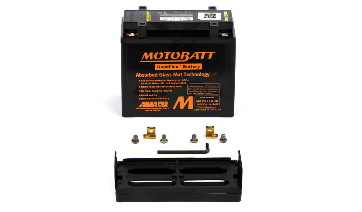Motobatt-Batterie MBTX12UHD Schwarz 12 V 14 Ah YTX12BS L:151 mm x H:130 mm x B:87 mm