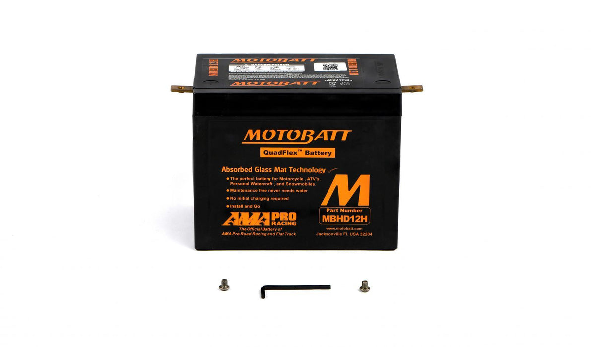 Motobatt-Batterie MBHD12H 12 V 33 Ah CCA: 390 A YHD-12H L: 200 mm x H: 163 mm x B: 163 mm