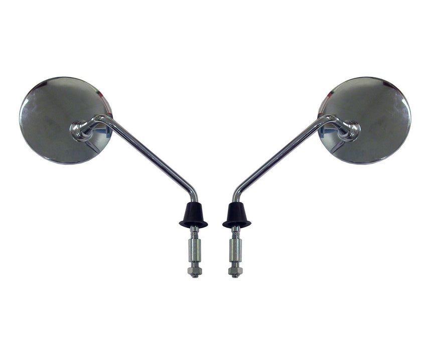 Left & Right Hand Mirrors Fit Vespa ET4 Chrome 1997-2005