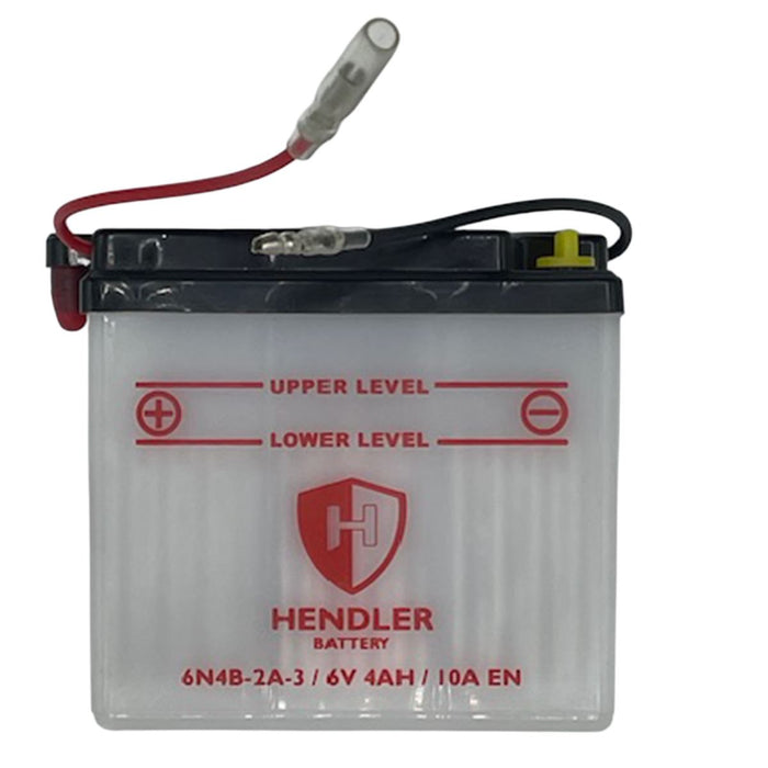Hendler Battery 6N4B-2A-3 6v 4AH L:101mm H:95mm W:47mm