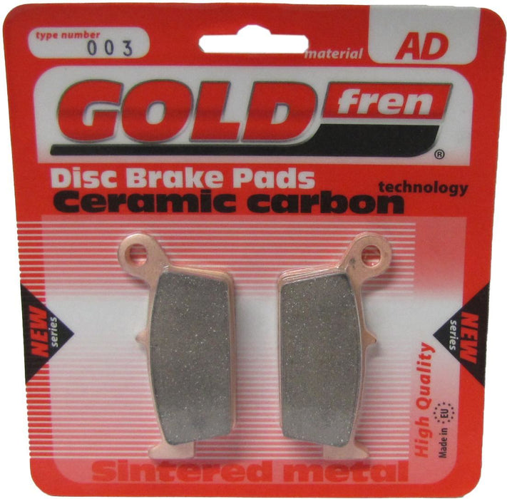 Rear Right Goldfren Brake Pad Fits Honda XR 250 R3 2003