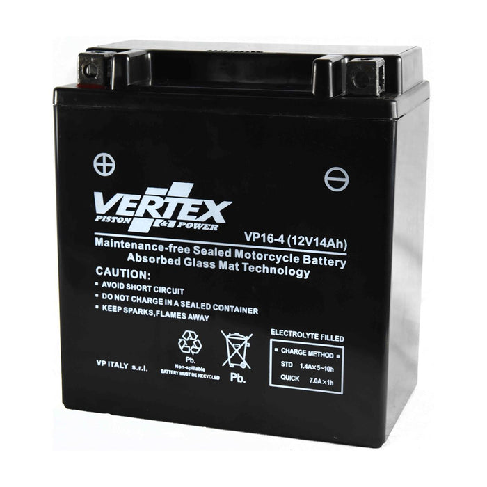 Vertex Motorcycle Battery Fits Kawasaki VN 1500 D1 Classic CTX16-BS 1996