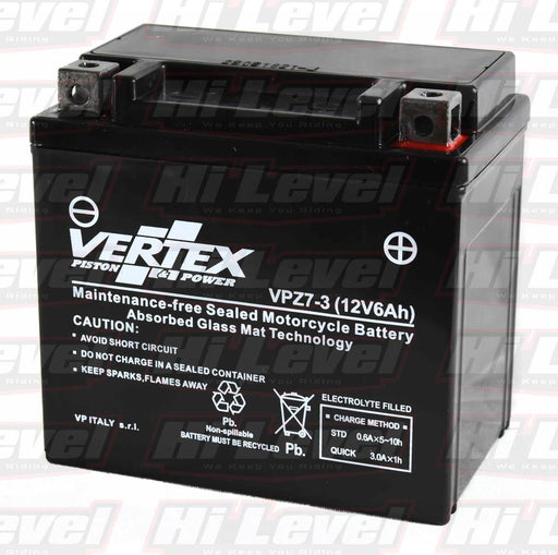 Vertex Motorcycle Battery Fits Husqvarna TE 450 CTZ-7S 2003-2008 – motorcycle part available from UK stock