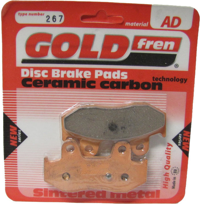 Rear Right Goldfren Brake Pad Fits Suzuki AN 400 K1 Burgman 2001