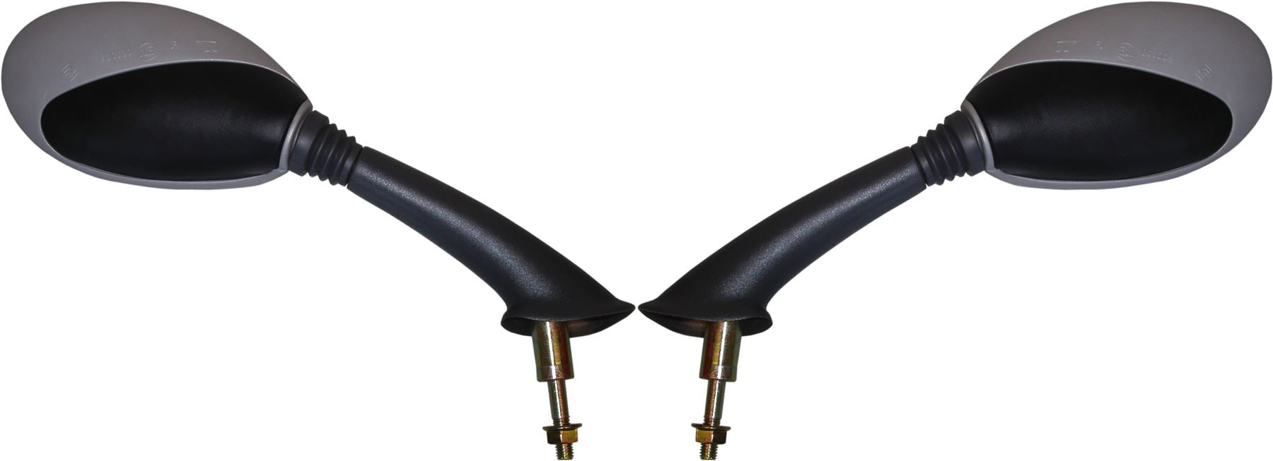 Left & Right Hand Mirrors Fit Vespa ET4 Black/Grey 1997-2005