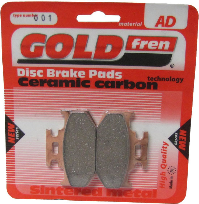 Rear Right Goldfren Brake Pad Fits Suzuki DR 350 V Trail Model 1997