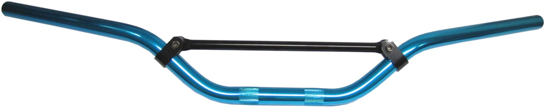 Motorcycle Handlebar 7/8" Aluminium Blue 3.50" Rise with brace