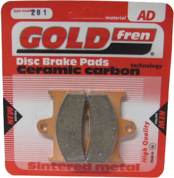 Rear Right Goldfren Brake Pad Fits Yamaha YFM 660 FS Grizzly 5KMK 2004