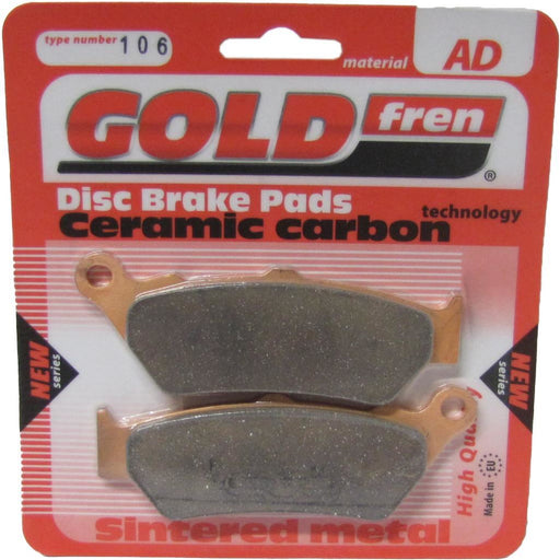 Front Right Goldfren Brake Pad Fits Yamaha XT 660 R 5VK8 2007