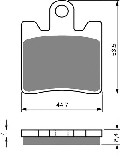 Front Right Goldfren Brake Pad Fits Yamaha XV 1900 A Midnight Star 1CR1 2011