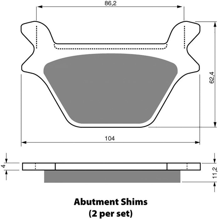 Rear Right Brake Pad Fits H/Davidson FXDX 1450 Dyna Super Glide Sport 1999