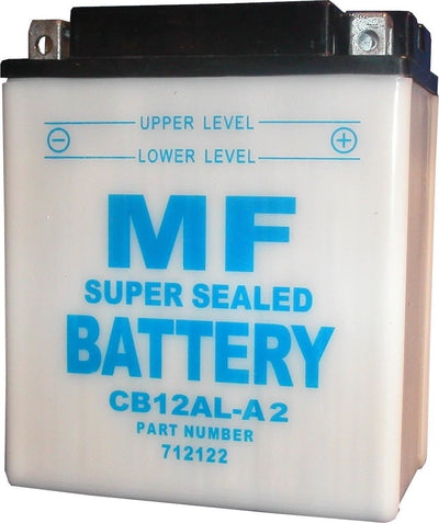 MF Battery CB12AL-A2 + Terminals (L:134mm x H:161mm x W:80mm)
