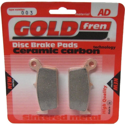 Rear Right Goldfren Brake Pad Fits Honda XR 400 R4 2004