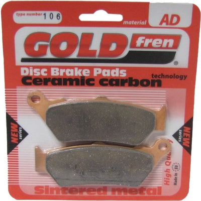 Rear Right Goldfren Brake Pad Fits Victory Arlen Ness Signature Series 2007