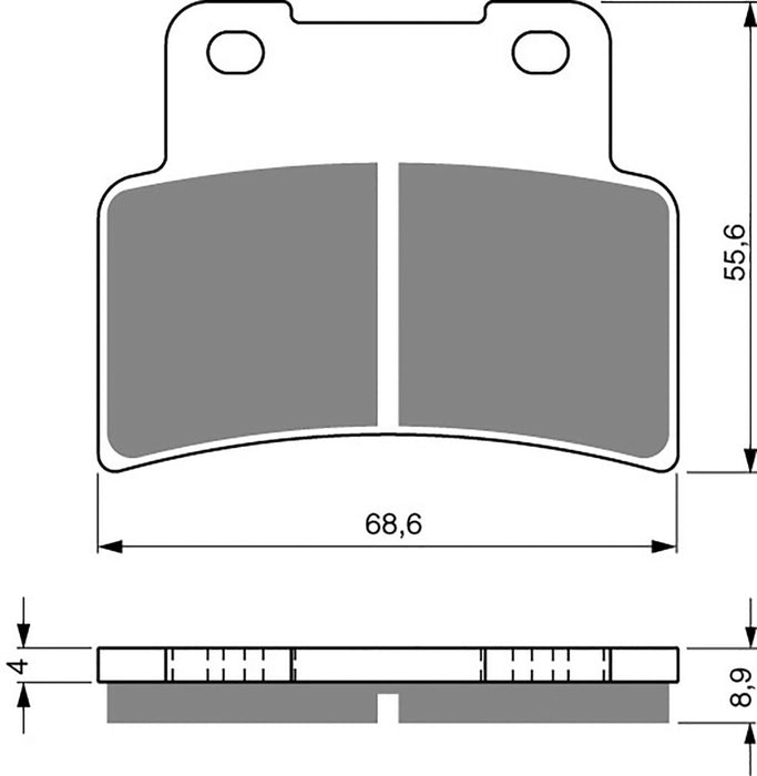 Front Left Goldfren Brake Pad Fits Aprilia SL 750 Shiver 2007-2010