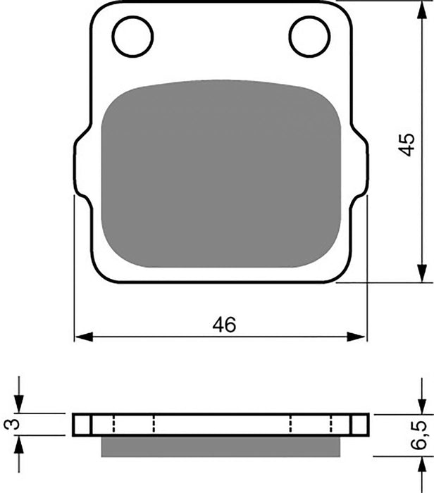 Rear Right Goldfren Brake Pad Fits Yamaha YZ 80 J1 4TG9 1997