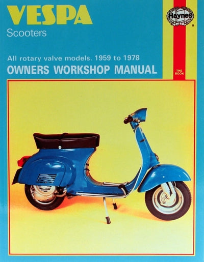 Haynes Manual Vespa Scooters Rotary Valve Models 59-78
