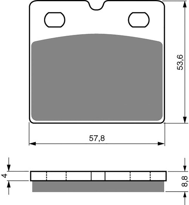 Front Right Goldfren Brake Pad Fits BMW K 100 RS 8 Valve 1989