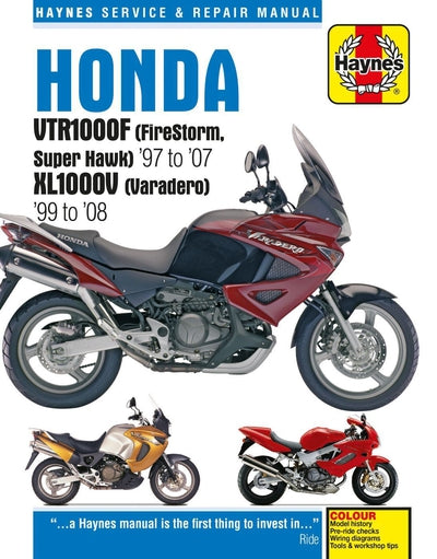 Haynes Manual Honda VTR1000F 97-00, XL1000V Varadero 99-08